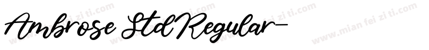 Ambrose Std Regular字体转换